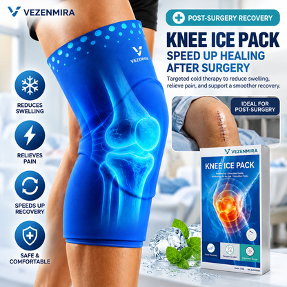 VezenMira™ 360° Knee Ice Wrap – Post-Surgery Swelling & Pain Relief