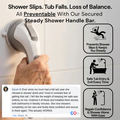VezenMira Shower Grab Bar – Safety Handle for Bathtub & Shower