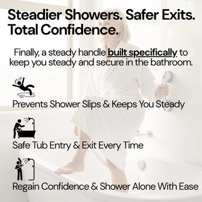VezenMira Shower Grab Bar – Safety Handle for Bathtub & Shower