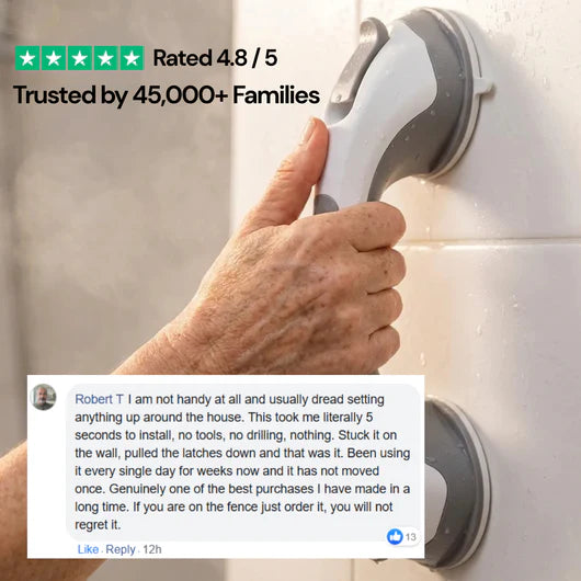 VezenMira Shower Grab Bar – Safety Handle for Bathtub & Shower