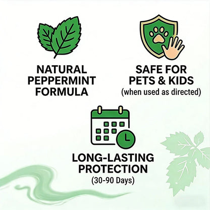 VezenMira™ 🟢 Natural Peppermint Rodent Repellent Tablets – 10 Pack