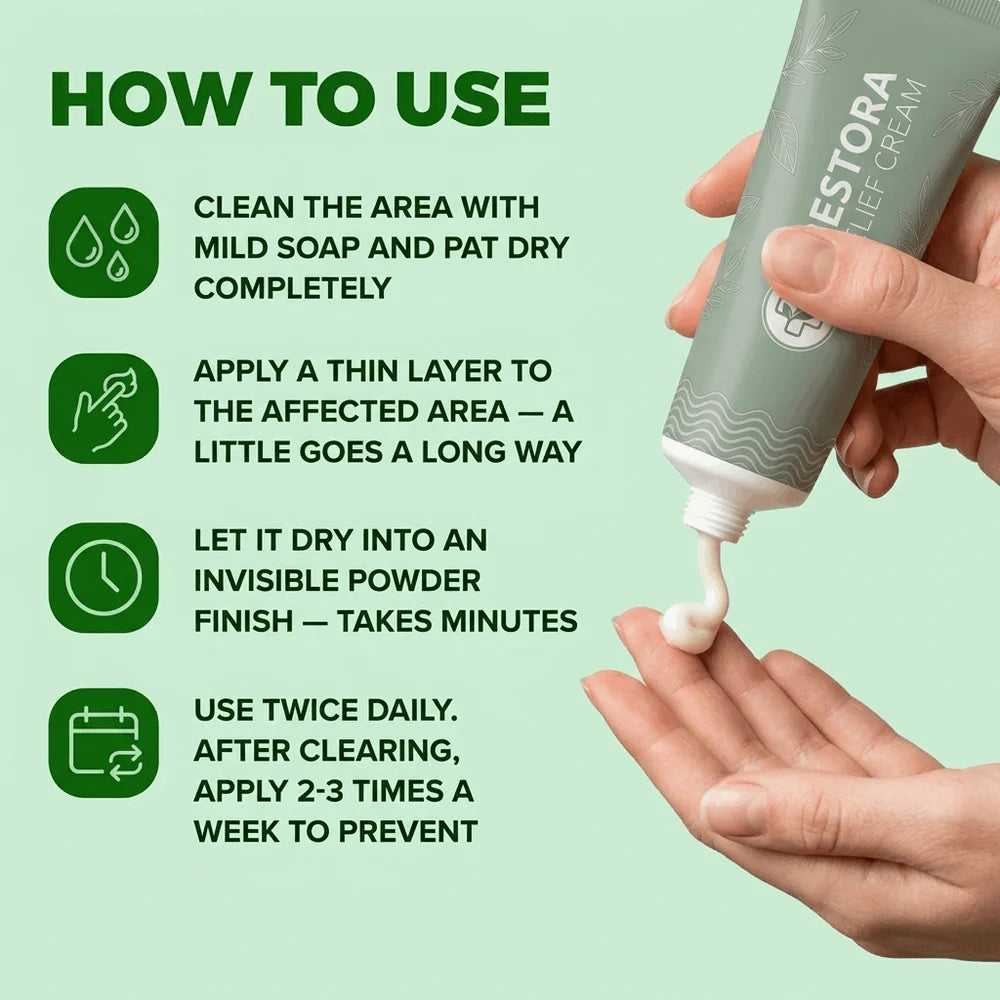 Burning Stops Day One.  Rash Clears In Days.  Smell Eliminated.